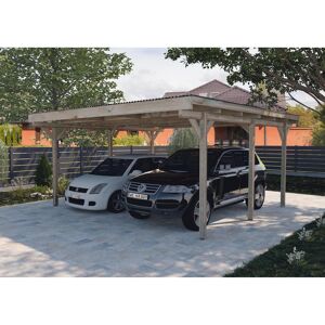 Doppelcarport '616' kesseldruckimprägniert 500 x 500 cm